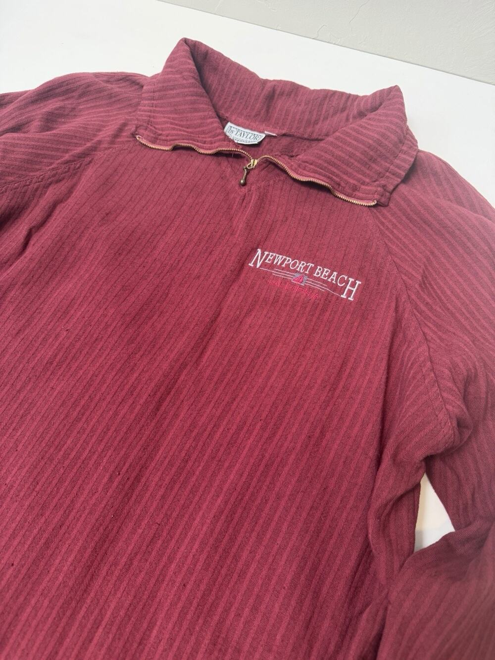 Men’s Vintage Size XL By Taylor Brand Pull Over Newport Beach California Sweater